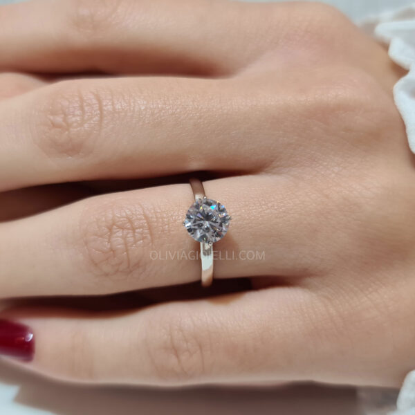 Classic White Gold Solitaire Engagement Ring