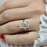 Elongated Pear Shaped Engagement Ring Image