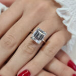 6-carat Emerald Cut  Diamond Engagement Ring Image