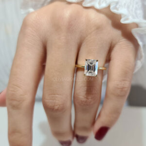 3-carat Emerald Cut Solitaire Diamond Ring