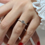 Pave Solitaire Engagement Ring, Angela Image
