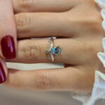 Aquamarine and Diamond Engagement Ring - Adele Image