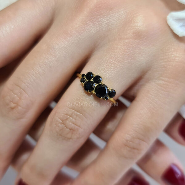 Unique Black Diamond Engagement Rings