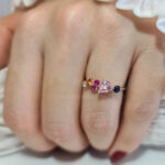 Pink Sapphire Engagement Ring -Allegra Image